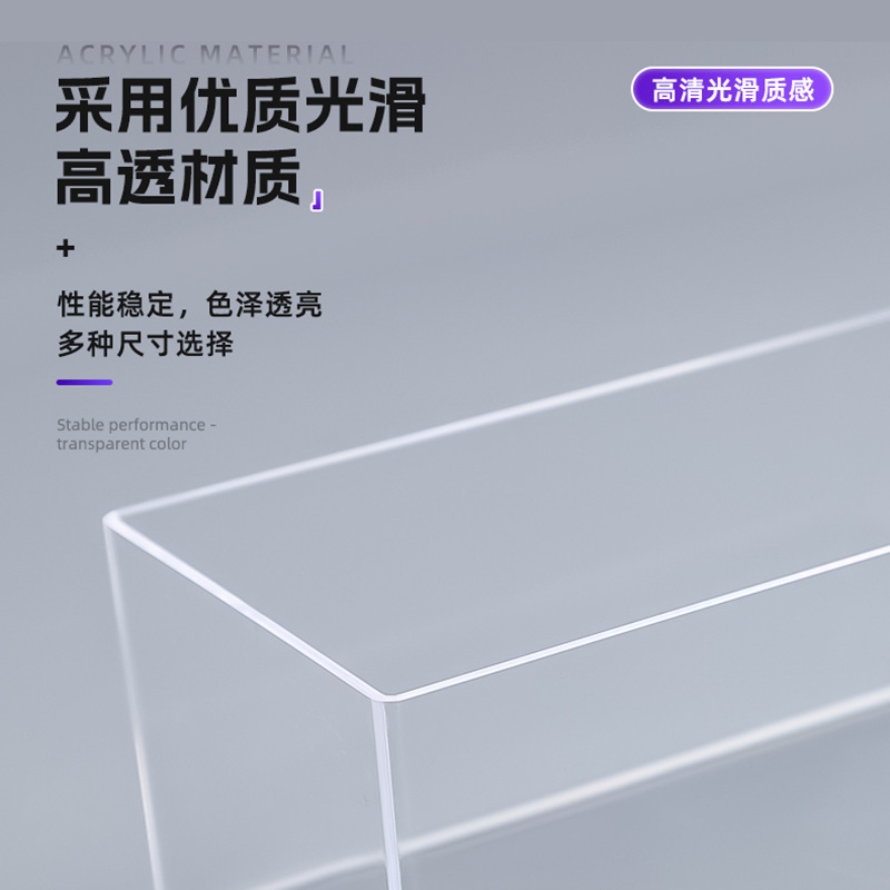 1:43高透车模展示盒 一体亚克力车模盒桌面汽车模型收纳盒防尘盒|undefined