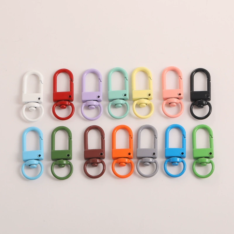 В наличии металлическая краска цвет собака пряжка цинковый сплав брелок пряжка для креветок 8 пряжка краска 3 маленькая дверная Пряжка Кулон