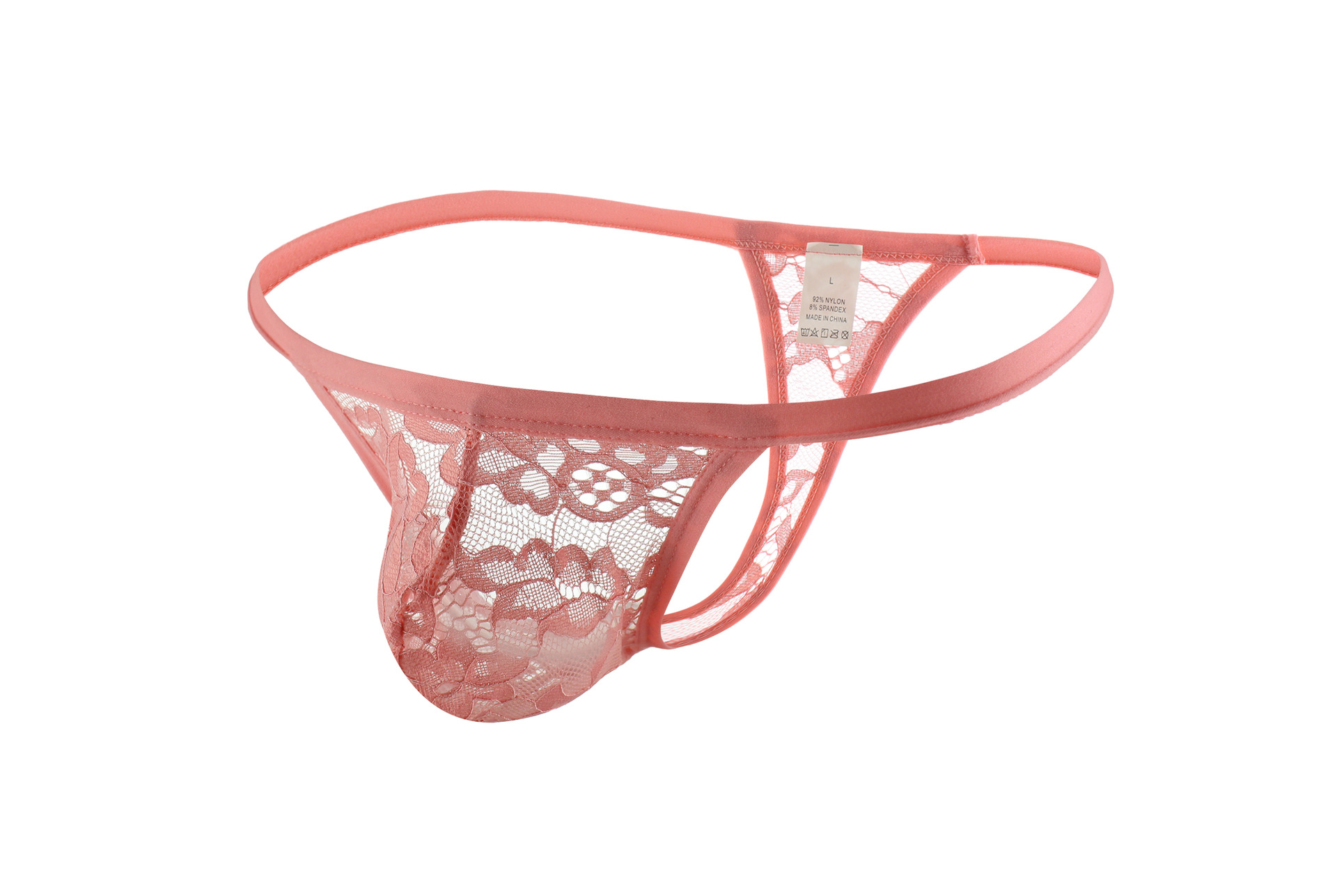 Ropa interior de los hombres Tanga sexy encaje malla Tanga