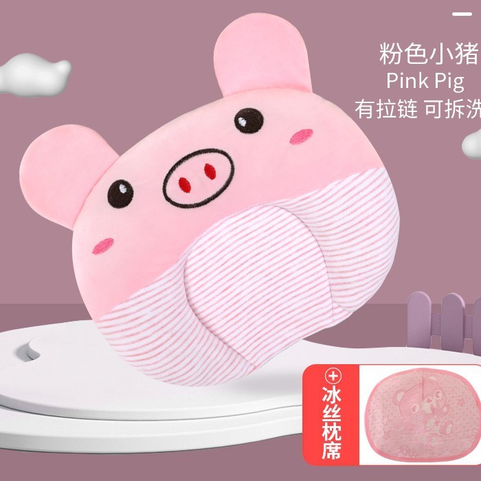 現物の赤ちゃんの定型枕の偏り防止のビロードの赤ちゃんの枕の円形の新生児の枕は四季を通じて取り外し可能です。|undefined