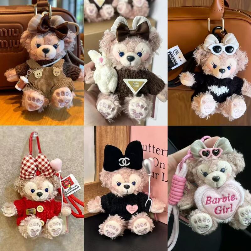 Plush Shirley May Pendant Cute Cartoon May Bear Bag Pendant Doll Bear Toy Keychain Pendant