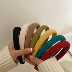 Candy Color Fabric Sponge Hair Band for Women High Crown Versatile Hair Clip Headwear New Fashion Hair Accessories