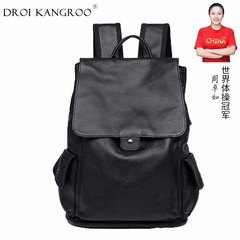 韓国版男性本革リュックサックカジュアルファッション大容量パソコンバッグトップ層牛革ビジネス旅行リュックサックブーム