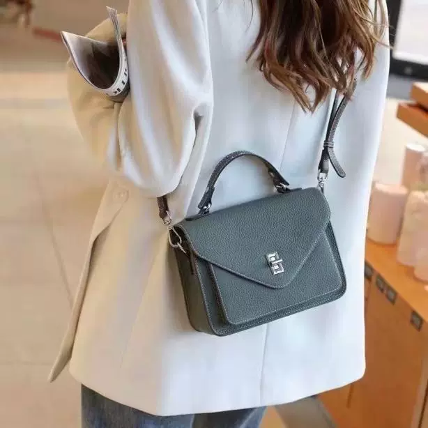 Phone bag, trend shoulder bag, genuine leather