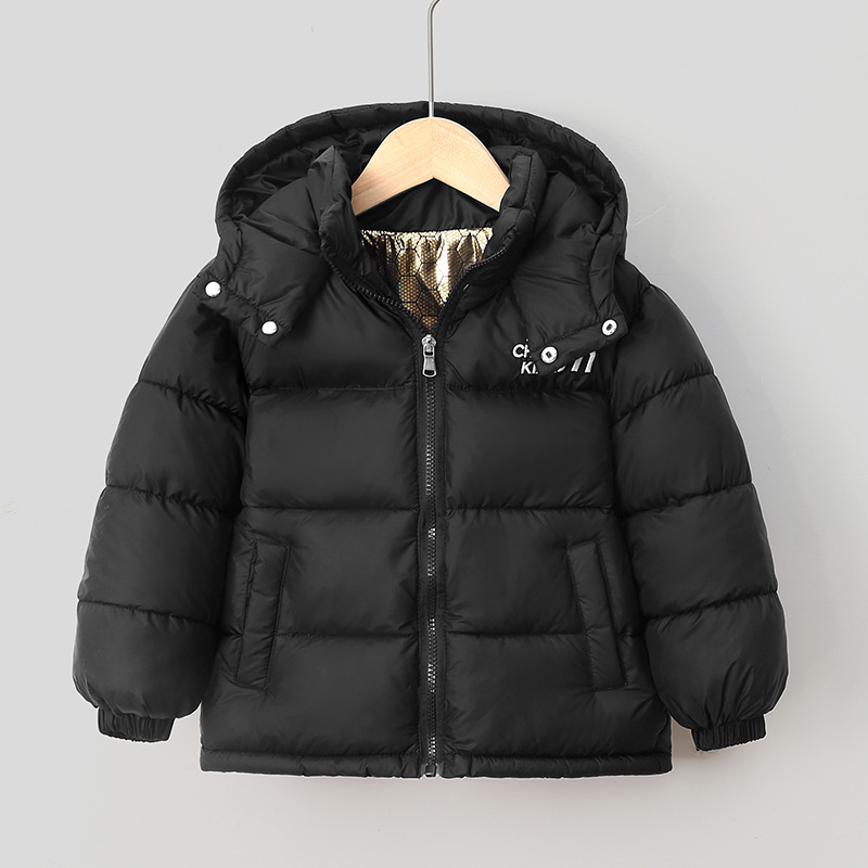 860 nueva ropa de algodón para niños grandes bebés engrosados ropa de algodón negro de oro de grafeno chaqueta de color caliente comercio exterior