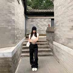 早安樊樊「高克重!实穿西裤」挺括不易皱西装短裤+长裤女秋休闲裤