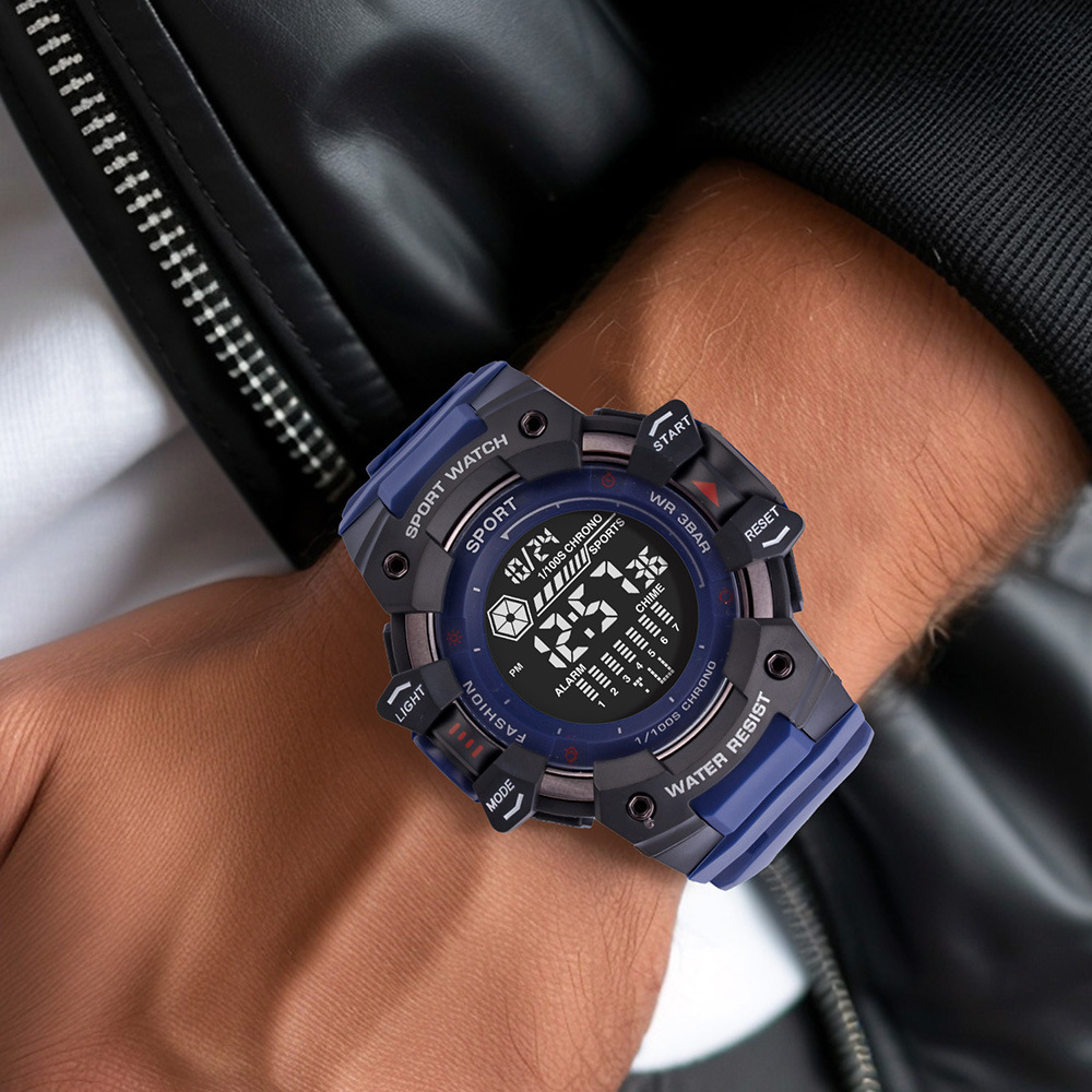 Tendencia al aire libre nocturna relojes electrónicos de movimiento alarma multifuncional estudiantes adolescentes relojes electrónicos al por mayor