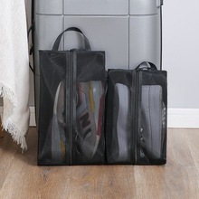 多功能沙滩袋可视透气网格收纳袋居家鞋包印广告LOGO户外手提鞋袋