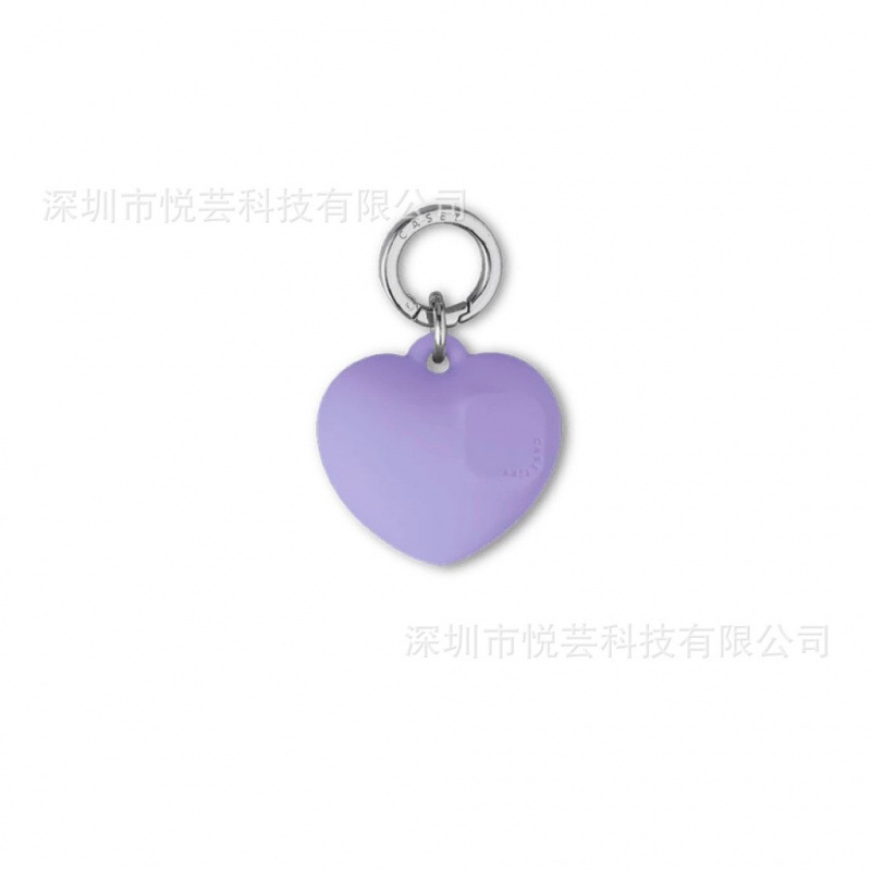 【短挂链】case新品童趣短链子嘭嘭爱心吊坠彩色适用于苹果手机壳|undefined