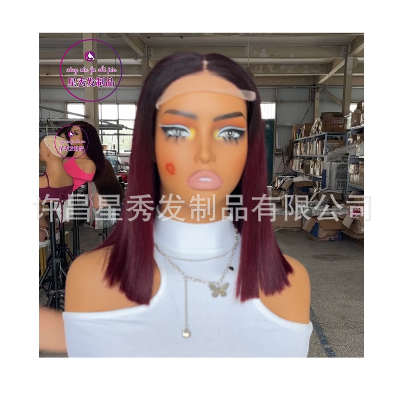 5by5 bone straight SDD double drawn  human hair wigs color w|undefined