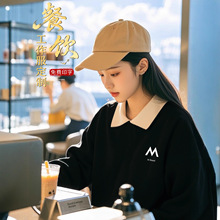 新款餐饮奶茶店工作服薄款卫衣印logo秋冬季火锅店服务员工装长袖