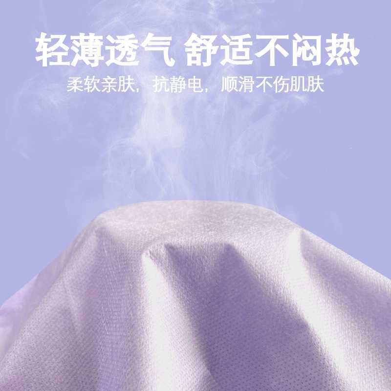 Set of 4 Purple Non-woven Fabric Hospital Bedsheets for Hotels, Travel, Business Trips - Bare Sleep Bedding Set