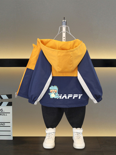 Boys 'spring coat, new boys' spring and autumn casual jacket, children's handsome jacket, trendy jacket