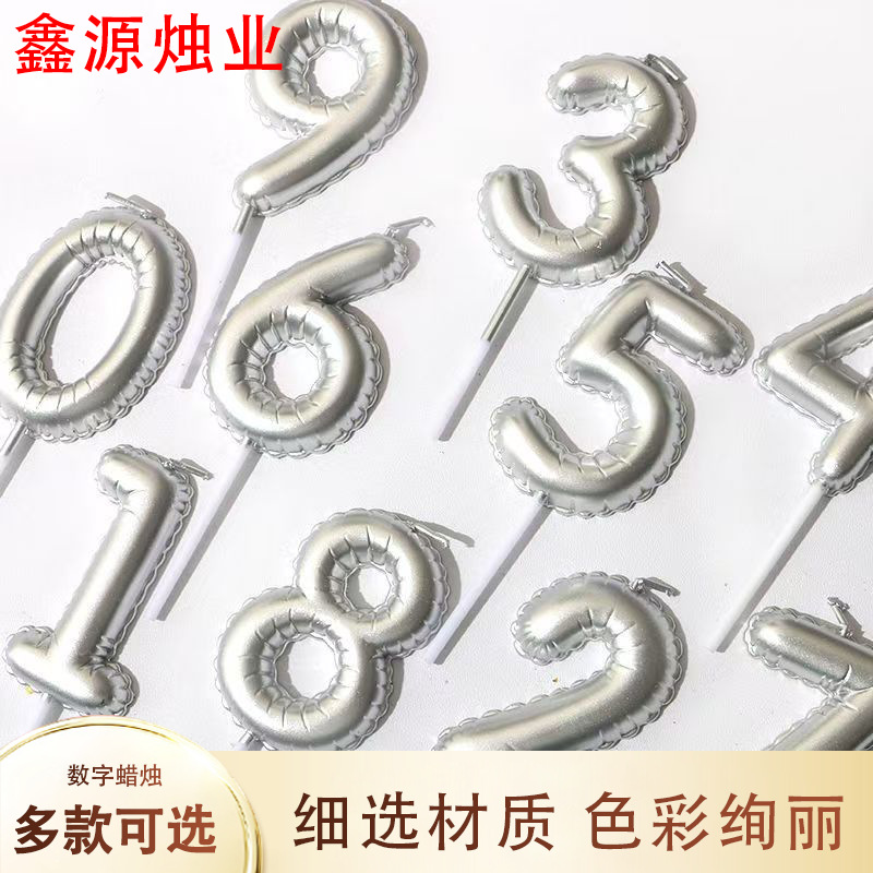 Velas de globo, atmósfera de cumpleaños, ceremonia, nuevos accesorios de fotografía de cumpleaños digitales, venta caliente transfronteriza de fabricantes de cumpleaños