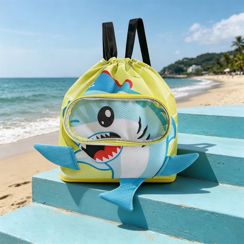 Shark Swimming Bag, Double-Shoulder Beach Bag, Dry and Wet Separation Sports Toiletry Bag, Waterproof Large-Capacity Outdoor Sports Beach Bag Shark Swimming Bag, Double-Shoulder Beach Bag, Dry and Wet Separation Sports Toiletry Bag, Waterproof Large-Capacity Outdoor Sports Beach Bag