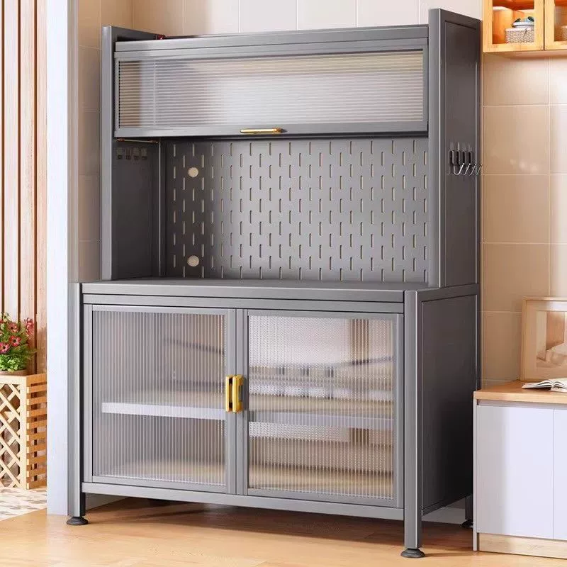 Напольный разборный многоярусный шкаф для кухни и столовой, многофункциональный шкаф для хранения