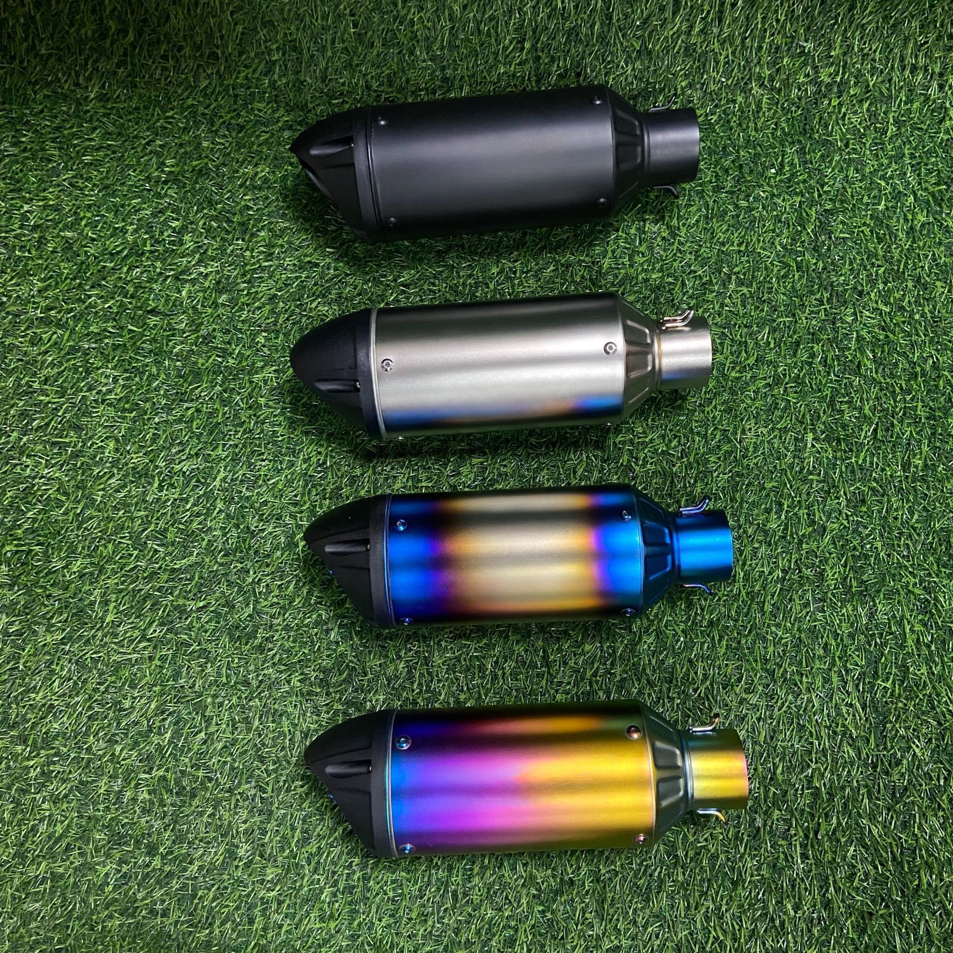 Motorcycle Exhaust Pipe Sc Duckbill Tail Section 675Sr Cbr400 Rc390 Imitation Street Running Horizon Universal