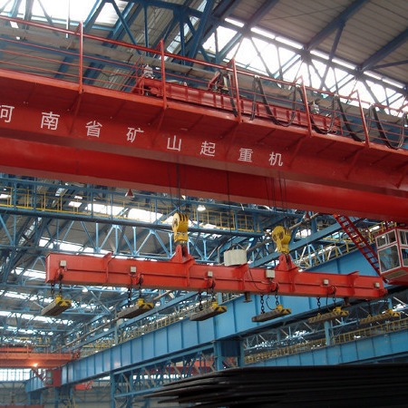 16+16吨电磁挂梁桥式起重机 河南矿山矿源