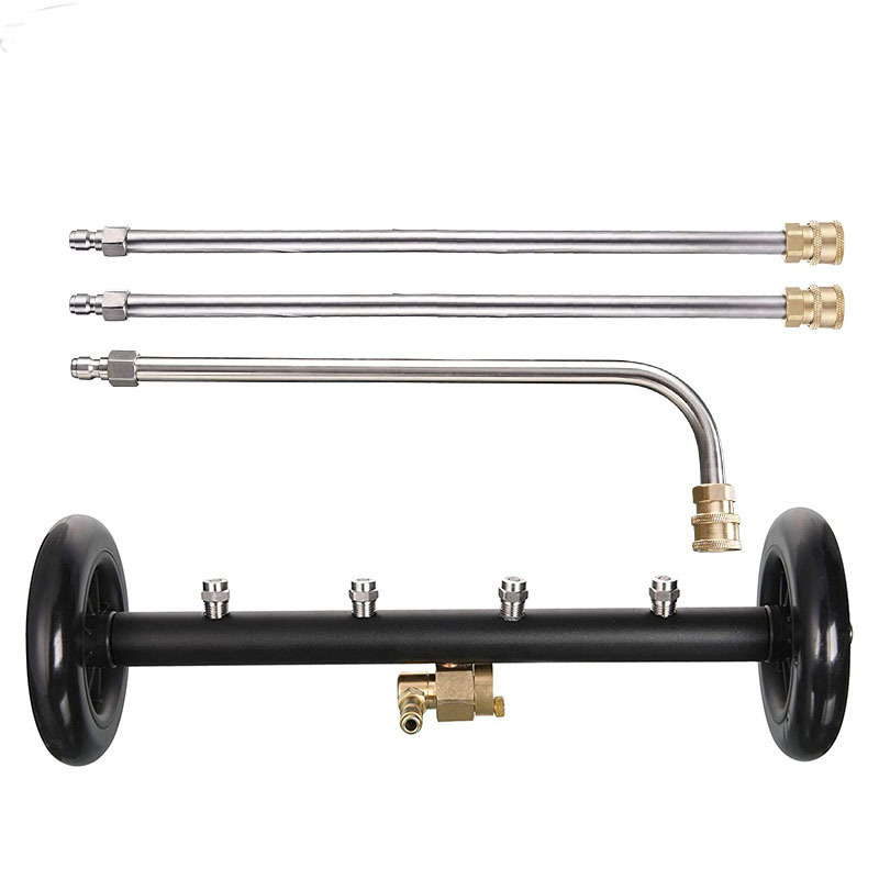 双功能底盘清洗器 16英寸表面清洁器高压洗车底路面水扫帚4000psi