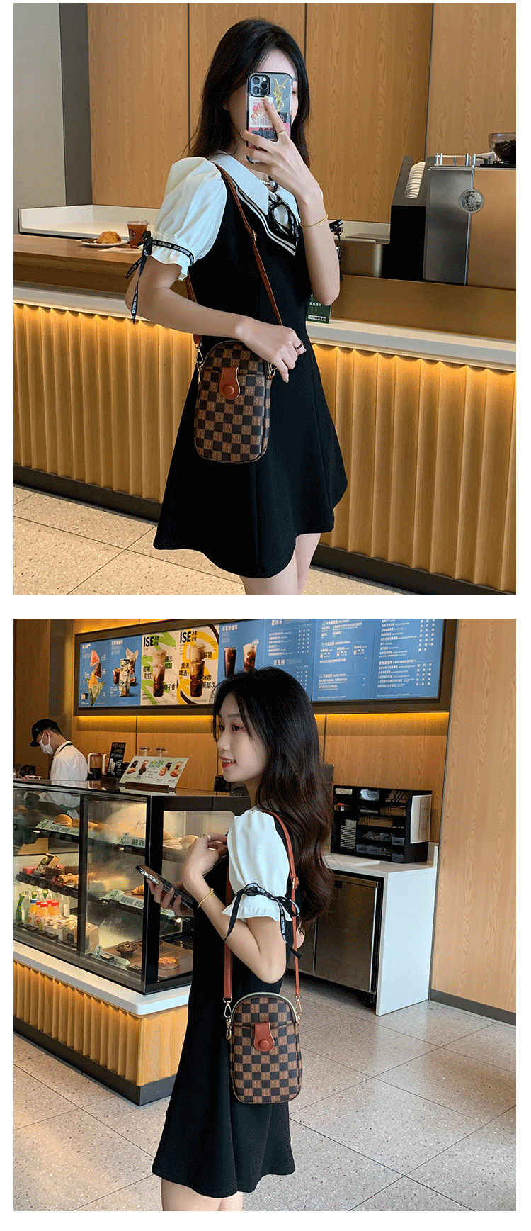 Women's Printed Shoulder Crossbody Mini Mobile Phone Bag_voghion.com