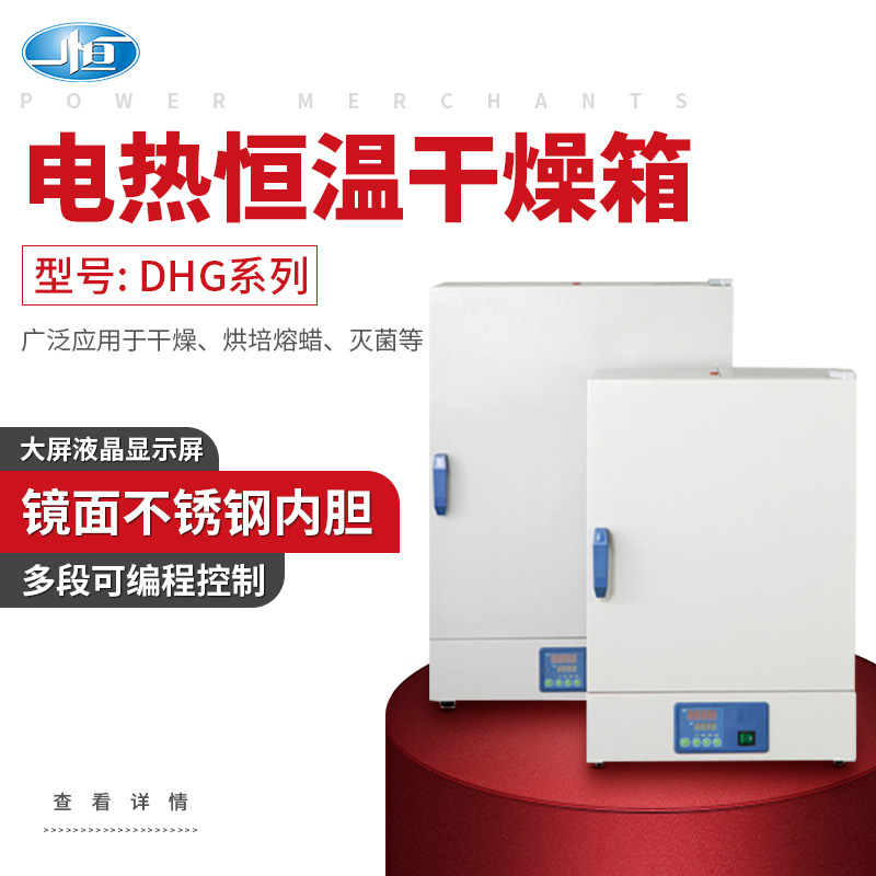 上海一恒 DHG系列电热恒温干燥箱自然对流烘箱实验室烘焙熔蜡