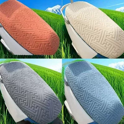 New Jacquard Sun-Proof and Heat-Insulating Electric Vehicle Seat Cover, Universal Non-Slip Seat Cushion for Electric Bikes, Hot-Selling (Motorcycle cushion) - brand-new-quality-sun-protection-and-heat-insulation-electric-car-seat-cover-upgraded-and-thickeneded-full-of-elasticity-creamy-white-high-end-and-comfortable