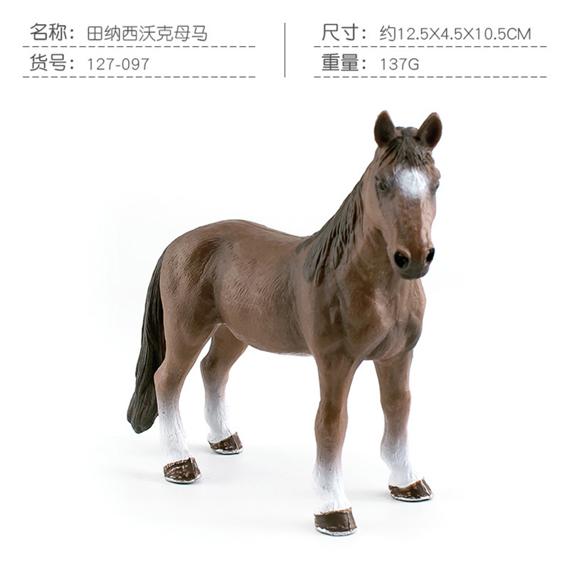 Transfronteriza simulación cognitiva de los niños quartma apalossa mano caballo animal corcel modelo adornos estáticos