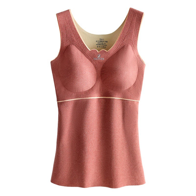 Прямые поставки зимнего кислорода с фабрики 2. Двустороннее толстое термобелье Heating de Rong, бесшовный тонкий жилет с нагрудной подушечкой