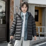 发热儿童防水连帽棉服