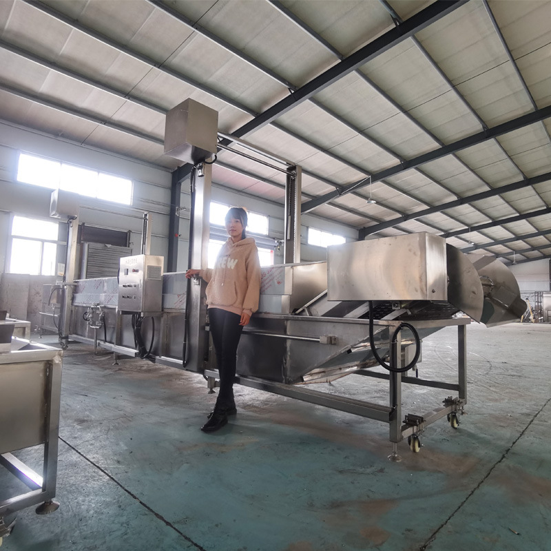 小龙虾卤煮线 蒸汽加热预煮冷却去水成套流水线设备 小龙虾蒸煮机