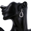 Copper earrings, zirconium, internet celebrity, wholesale
