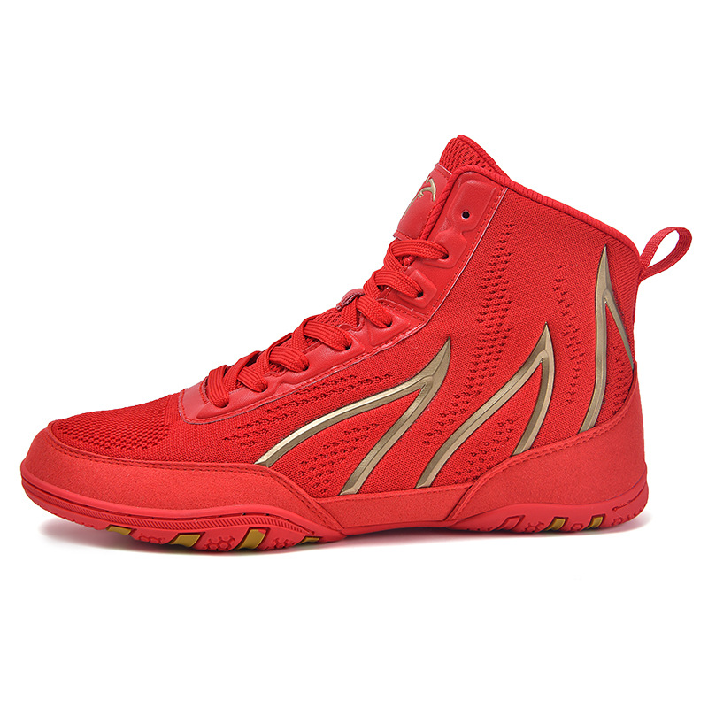 Zapatos de boxeo transfronterizos, zapatos de entrenamiento de lucha libre, zapatos de lucha libre, zapatos de boxeo al por mayor.