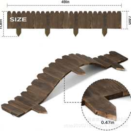 木质花园围栏边框栅栏边框装饰小门板花床屏障景观栅栏