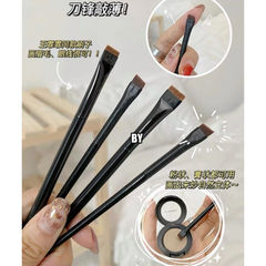 BY 王霏霏同款2隻裝刀鋒斜角眼線刷眉刷超薄細眼影鼻影刷扁平刷子