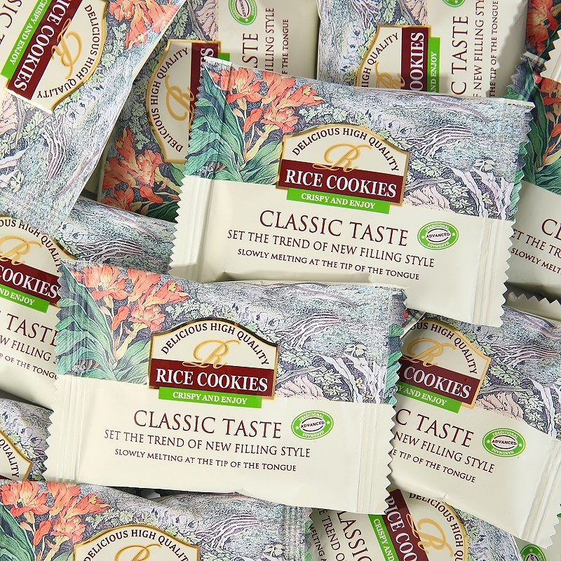 Wedding Celebration Cake, Huijiaqiao Crispy Rice Biscuits with Seaweed Flavor, Popular Casual Tea Snacks, Bulk Packaging for Babies