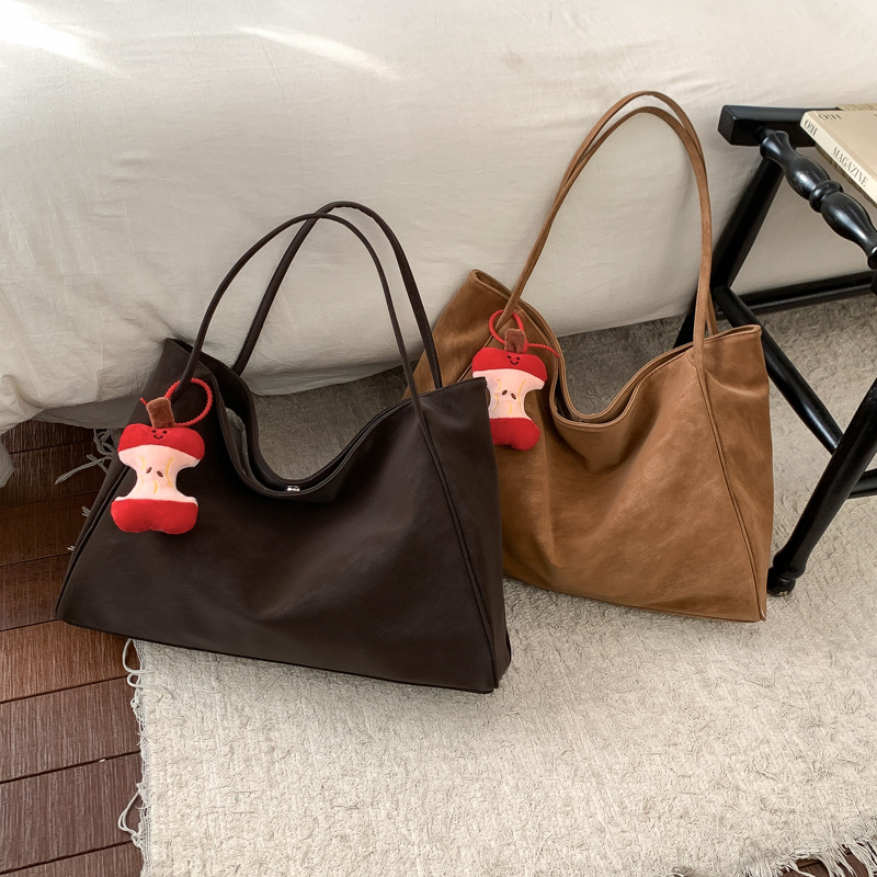 Bolsa de hombro coreana retro de gran capacidad, nicho, bolsa de viaje diario, bolsa de mano extranjera