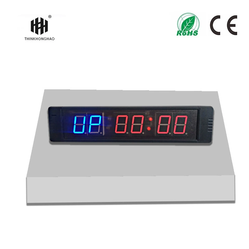 MINI 6-битная 1-дюймовая настенная цифровая часы фитнеса LED
