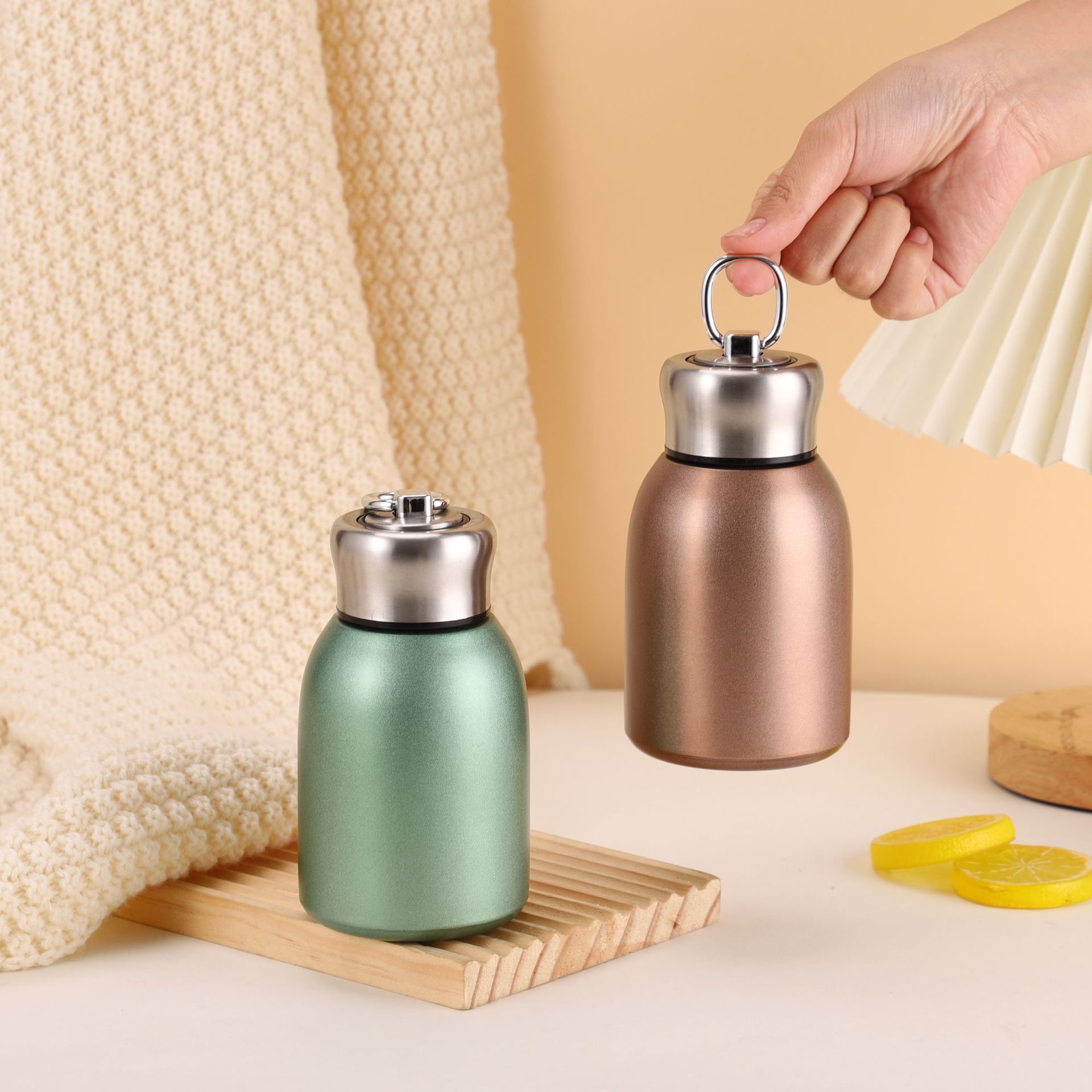 Isolierte Mini Edelstahl Thermobecher Mit Henkel Für Unterwegs_voghion.com