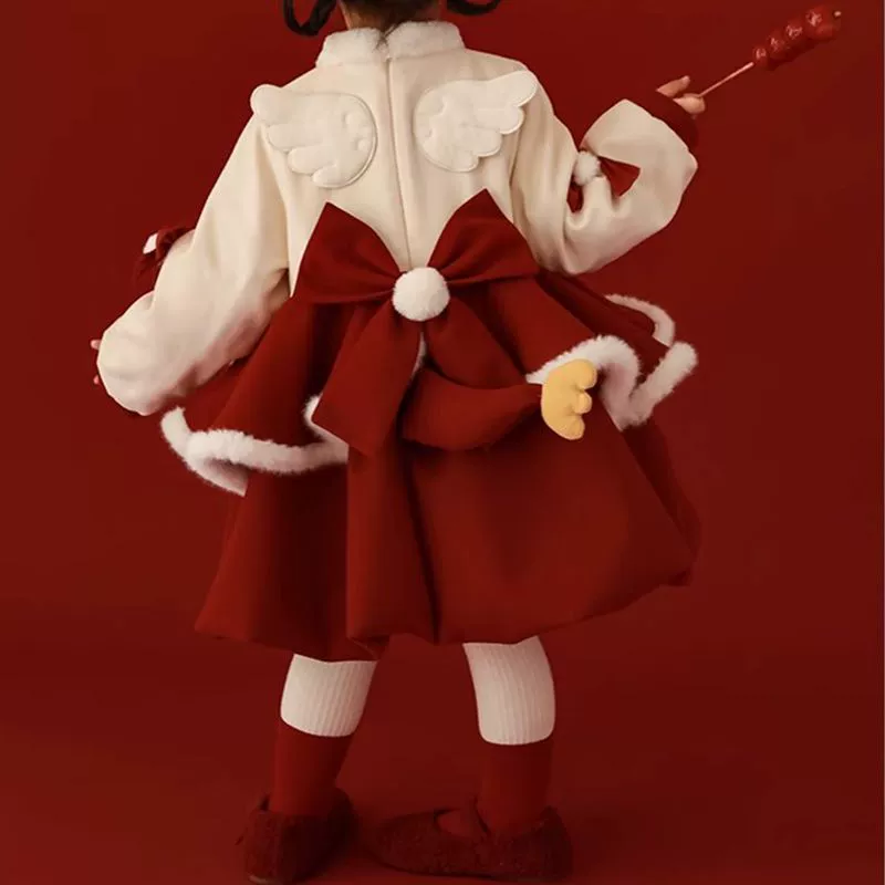 Девушка в китайском стиле платье для детей игривый милый зверь