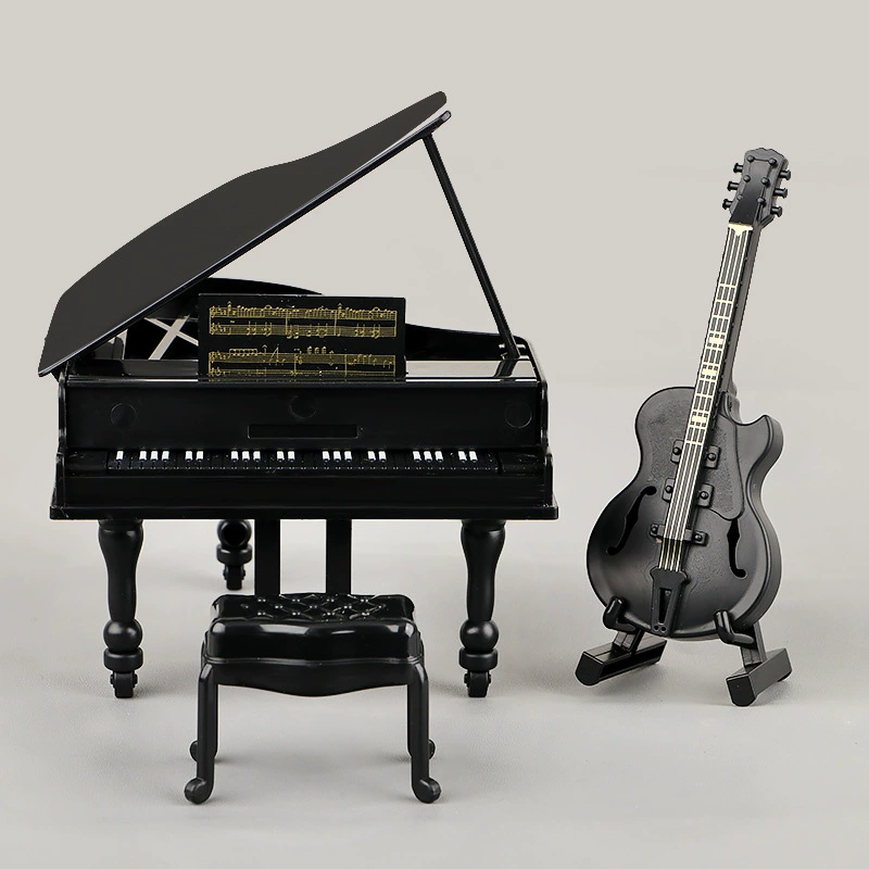 Кукольный домик, искусственный вертикальный рояль, миниатюрные украшения, мини-мебель, модель, реквизит для съемки, трансграничная прямая трансляция