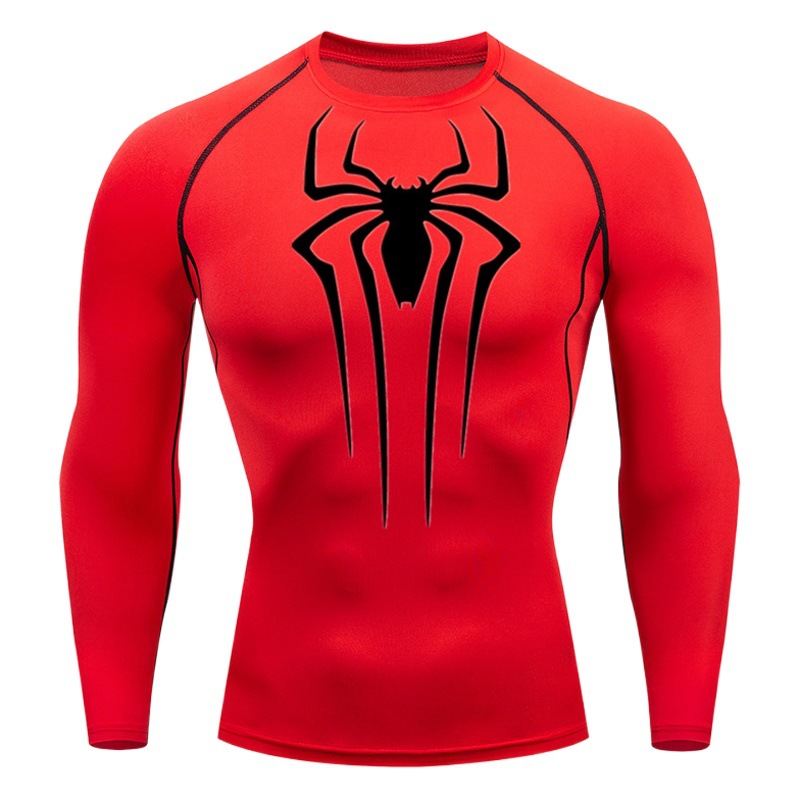 AliExpress eBay Amazon Comercio exterior de los hombres medias que absorbe el sudor de manga larga Camiseta deportiva ropa de entrenamiento de los hombres camiseta