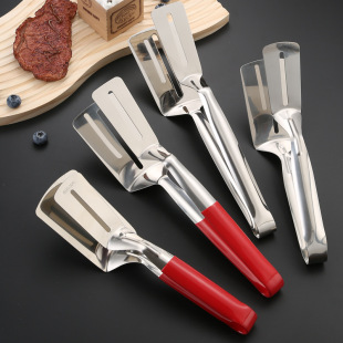 Stainless Steel Multi-function Fish Fried Shovel Steak Clip Kitchen Food Clip Barbecue Clip Bread Clip Pancake Clip