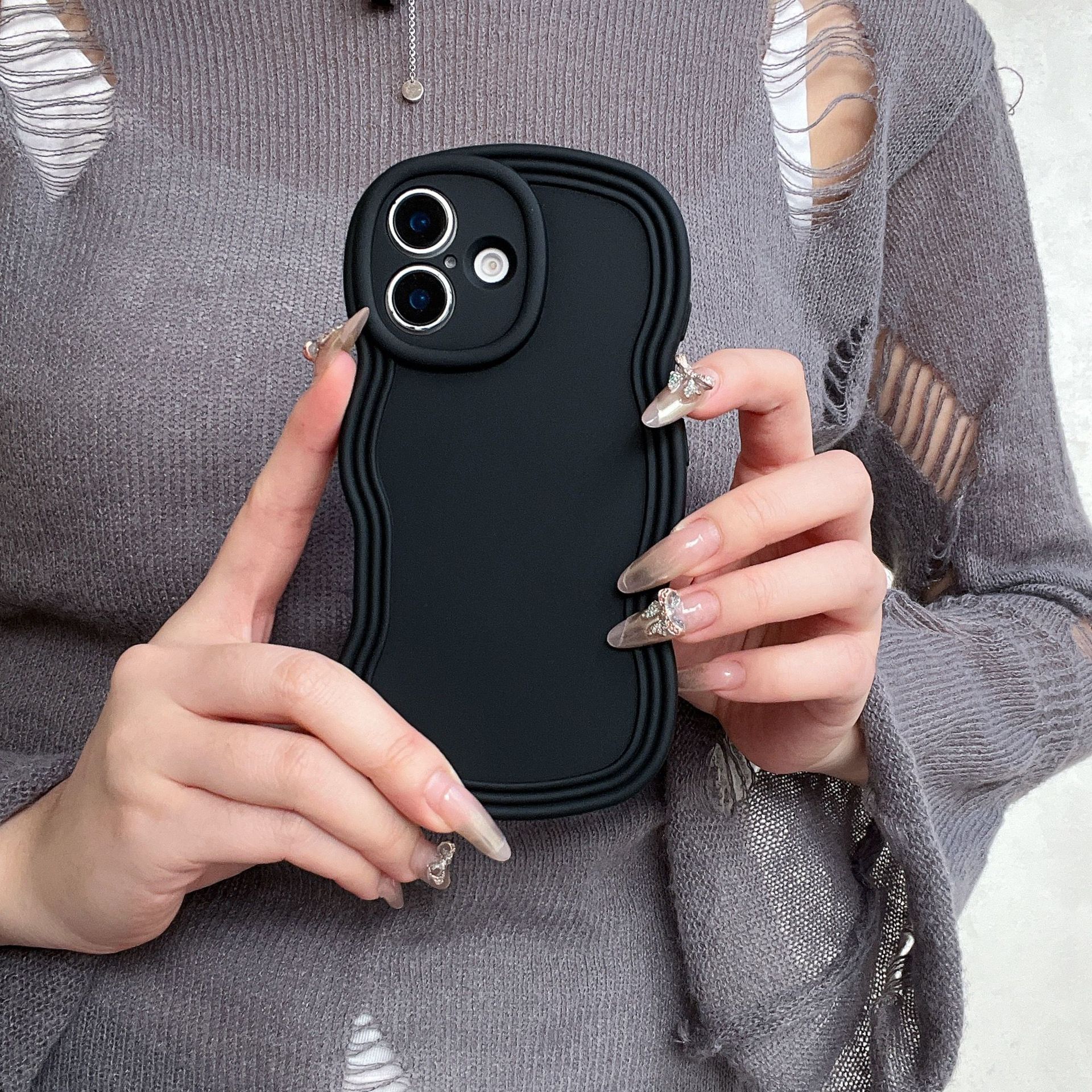 55g Weight iPhone Applicable Brands Phone Cases Classification Silica Gel Material Solid Color Pattern Simple Style Style Silica Gel Solid Color Simple Style Phone Cases Phone Accessories 14