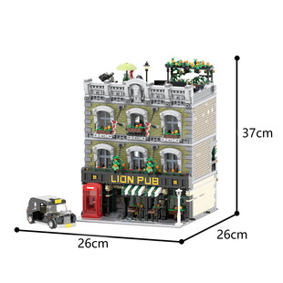 C4252 Modular Building Bar with Bar, Roof Party and Taxi 5892 Particle Number
