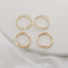 14K�~����ɫ���������p�ɻ�ڽ�ָȦ�ɊA���@��diy�ֹ��Ʒ僽�