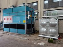 闭式冷却塔淬火液降温注塑机中频炉冷却横流逆流方形冷水塔