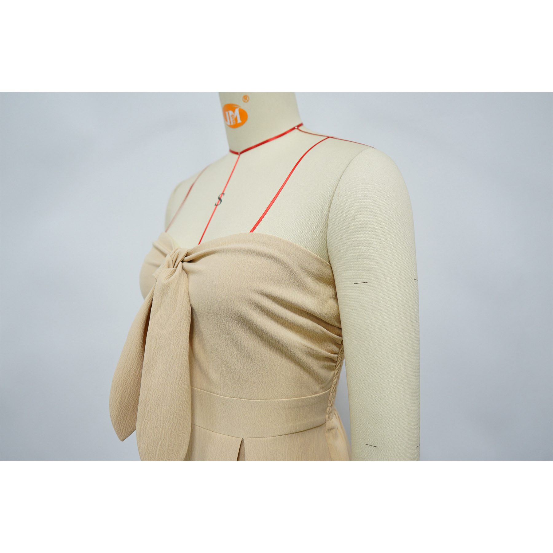 Sexy Damen-Jumpsuit mit Bandeau-Ausschnitt, einfarbig, Sommer, Neu, Direktvertrieb_voghion.com