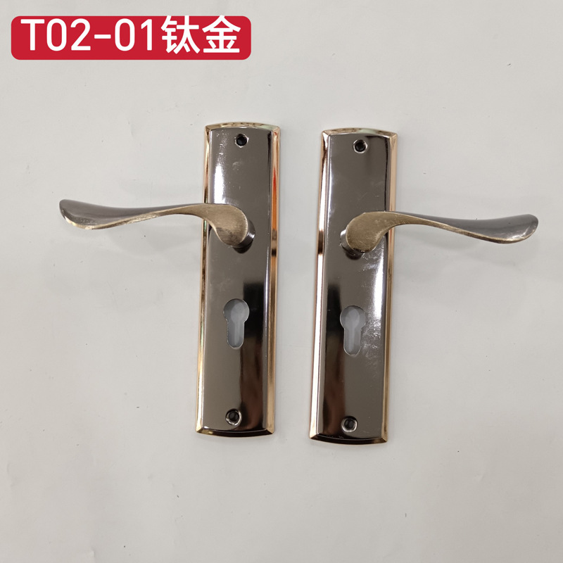 Cerradura de puerta interior de estilo europeo cerradura de la puerta de madera maciza cerradura de la puerta del dormitorio hardware del hogar cerradura de la puerta mecánica manija de la puerta universal