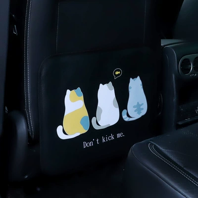 backrest children rear seat cartoon – Chair back anti-kick pad