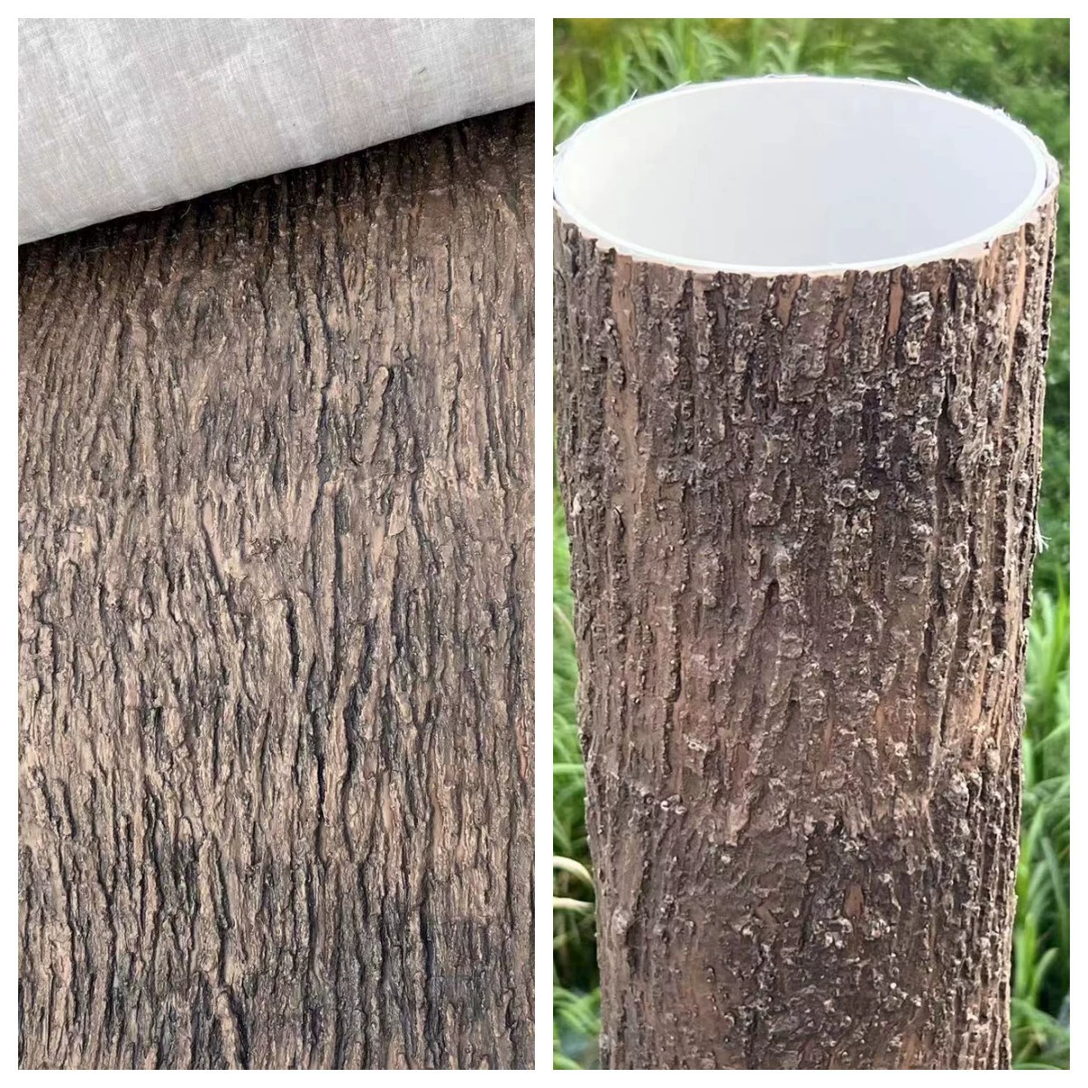 Имитация дерева кожаная сумка столб для кондиционирования газа канализационные трубы для маскировочных декоративных наклеек на балконе ландшафтный дизайн водонепроницаемый